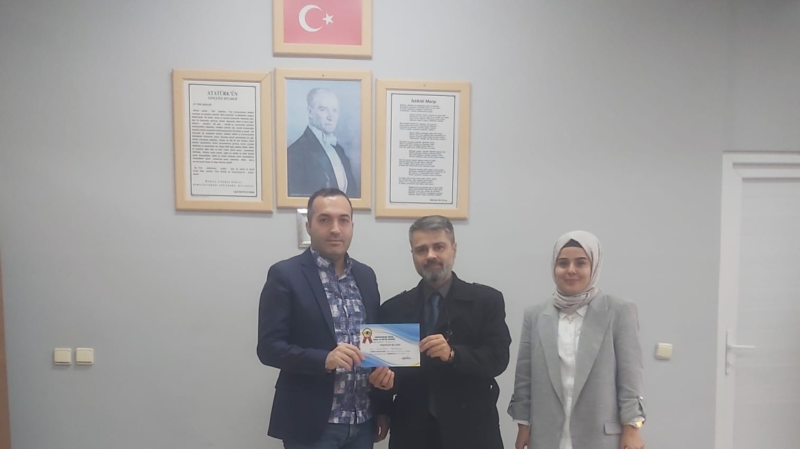 GÖRMEYENLERİ EĞİTİM VE SANAT DERNEĞİNDEN OKULUMUZA TEŞEKKÜR BELGESİ